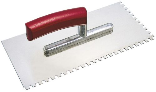 KAUFMANN fogazott glettvas 130×280mm 15x15mm fogazás rozsdamentes (1701715)