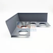   EMAC Vierteag GT teraszprofil sarokidom oxid szürke 10mm / 20x20cm (NVGTAL10EXOG)