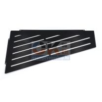   Ablago Board zuhany sarokpolc, matt fekete, asszimetrikus (abl14970ms)