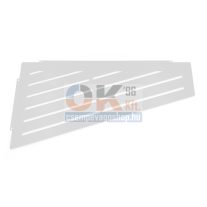   Ablago Board zuhany sarokpolc, matt fehér, asszimetrikus (abl14970we)