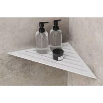   Ablago Triangel zuhany sarokpolc, matt fehér, háromszögletű (abl14971we)