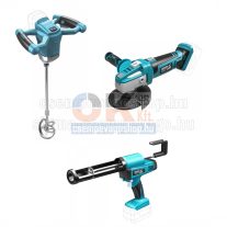   Dedra gép szett burkoloknak keverőgép + ded7050 sarokcsiszoló+ sziló kinyomó   (akkuszett7)