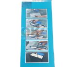 Bautool glettvas csomag, 6 db-os, 8-10-12-10×20 mm-tigris fog (b651884)