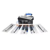   Bautool glettvas készlet, 6 db-os, 8-10-12-15-10×20 mm-sima (b651884b)