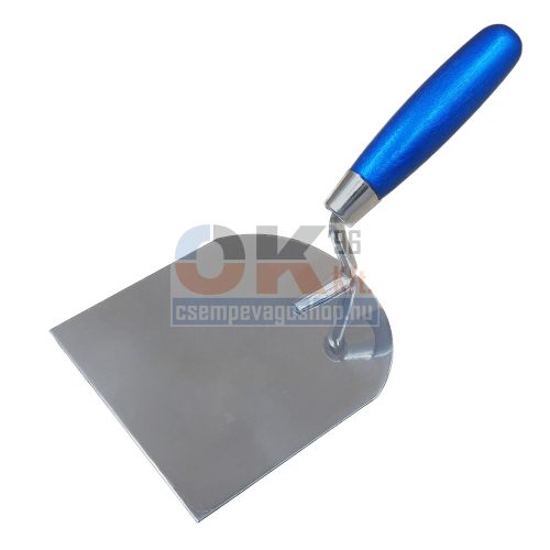 Bautool gipsz és burkolókanál inox 120mm fa nyél (bd640212)