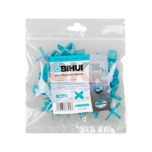 BIHUI fugakereszt 4 méret egyben, 1-2-3-4 mm, 50 db (bihtsm50)