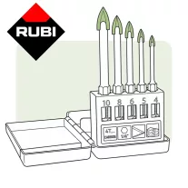 RUBI wolframkarbid lyukfúró és tartozékok