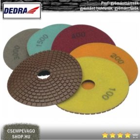DEDRA gyémánt csiszoló és polírozótárcsa, vizes