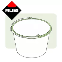 RUBI gumi, műanyag vödrök keverőedények