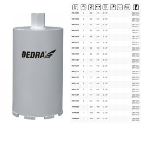 DEDRA gyémánt koronafúró és gépek