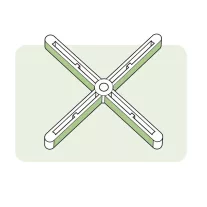 X alakú fugakeresztek