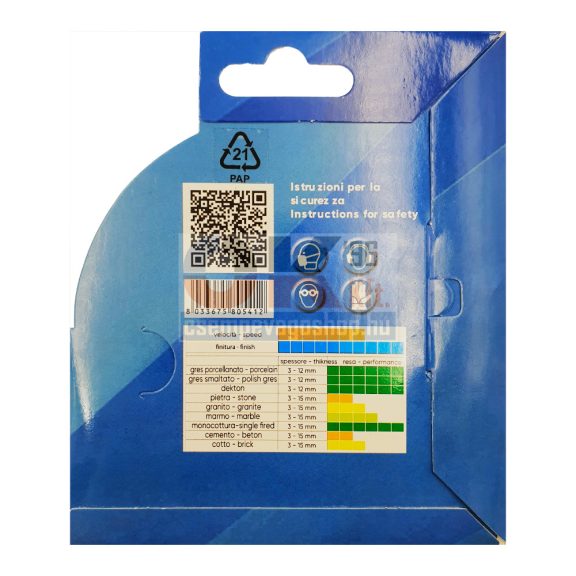 Sigma gyémánttárcsa sarokcsiszolóhoz 115×22,2×1,1mm (cs075c3)