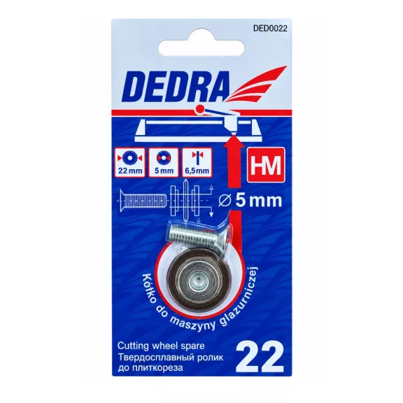 Dedra csempevágókerék 22x6,5x5mm (ded0022)