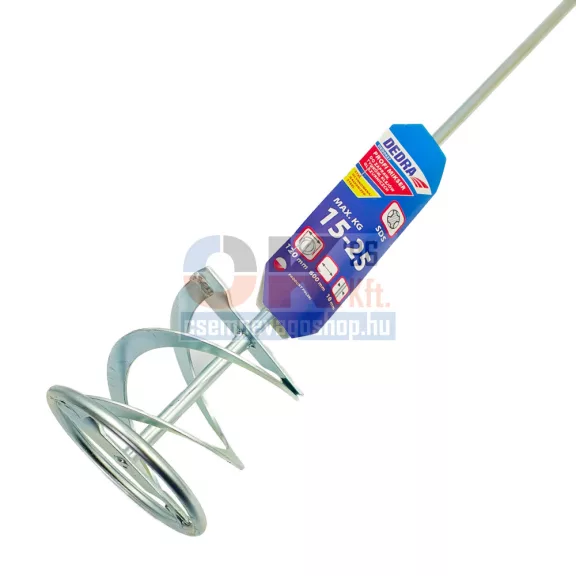 Dedra habarcs és ragasztó, keverőszár SDS Plussz befogás 120 mm (ded0427) Dedra habarcs és ragasztó, keverőszár SDS Plussz befogás 120 mm (ded0427)