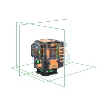   Geo Fennel Geo6-XR Green, 3 x 360°-os lézervonal, külön kapcsolható lézervonalak (dt533200)