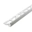 Dural DSE L profil élvédő, szálcsiszolt V2A acél, 10mm / 250cm (durdse100sf)