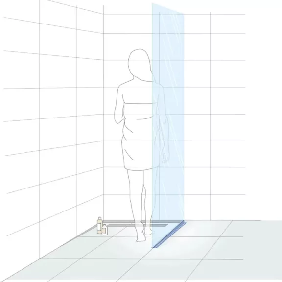 Dural GKGR lejtéstakaró üvegfogadó profil jobb, szálcsiszolt V2A acél 19mm / 148cm (durgkgr190sf148)