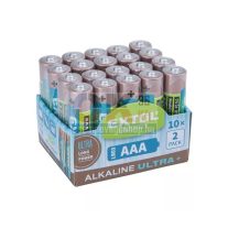   Extol elem klt. 20 db, alkáli, 1,5V, méret: AAA (LR03); hosszú élettartam, 10×2db-os (e42012)