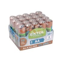   Extol elem klt. 20 db, alkáli, 1,5V, méret: AA (LR6); hosszú élettartam, 10×2db-os (e42013)
