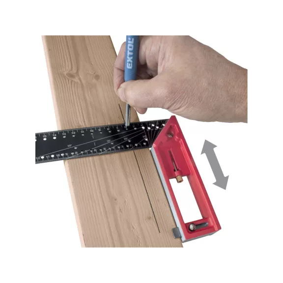 Extol derékszög 30mm alu / inox (e4784101)