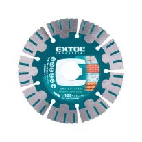   Extol gyémánt vágótárcsa 125×22,2mm Long Life száraz/vizes (e8703037)