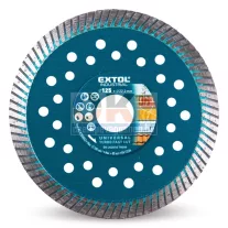   Extol Industrial TURBO gyémánt vágótárcsa 125×22,2mm (e8703052)