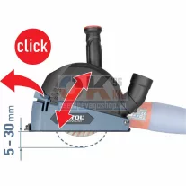   Extol porelszívó adapter sarokcsiszolóhoz, vágáshoz (e8807026)