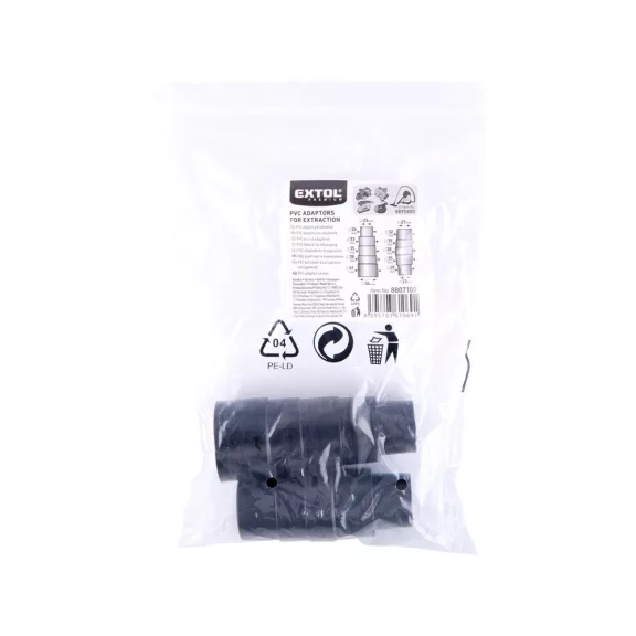 Extol porszívó adapter klt., 2 db külső átmérő: 26-41/28-38mm, PVC (e8807100)