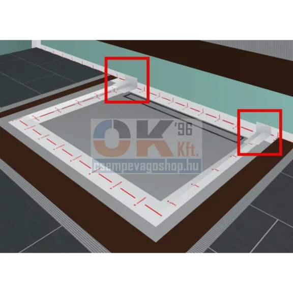 OPT Aquaseal Blau 3D préselt sarok BAL 20 mm (h2o3dbal)