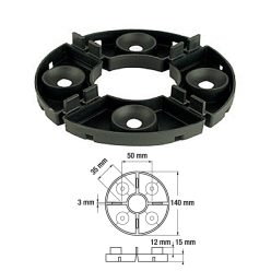   Eterno ivica álpadló rendszerhez talp, fix magasság 15 mm, 3mm fugatávolsághoz / 1db  (iveh15)