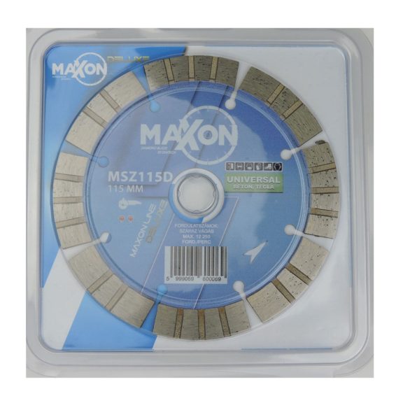 Diatech gyémánttárcsa MAXON CLASSIC DELUXE 115x22,2mm (msz115d)
