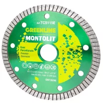   Montolit Greenline Turbo gyémánttárcsa 115x22,2x1,4 mm (mttcs115e)