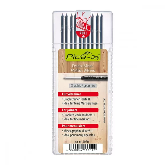 Pica Dry tartalék hegy, 10 db grafit 2H (pic4050) Pica Dry tartalék hegy, 10 db grafit 2H (pic4050)