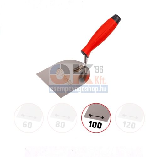 Plasko gipsz és burkoló kanál 100 mm soft nyél (pl170410g)
