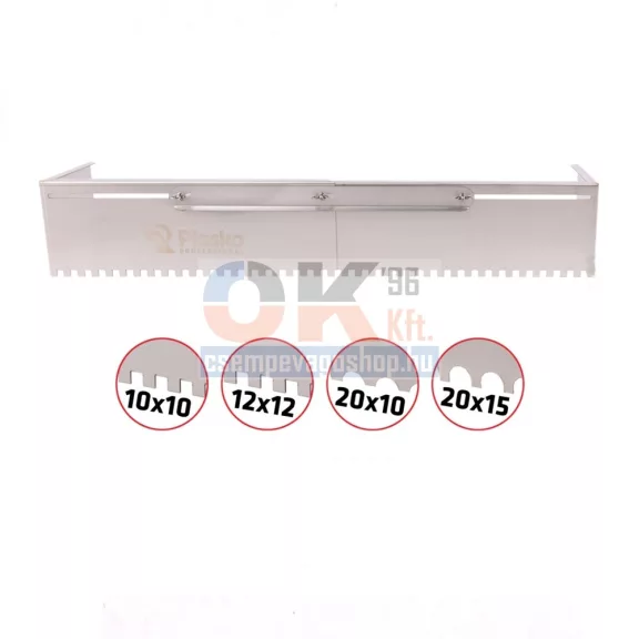 Plasko keretes fogazott lehúzó 800 × 20×15 mm fogazás (pl832015)