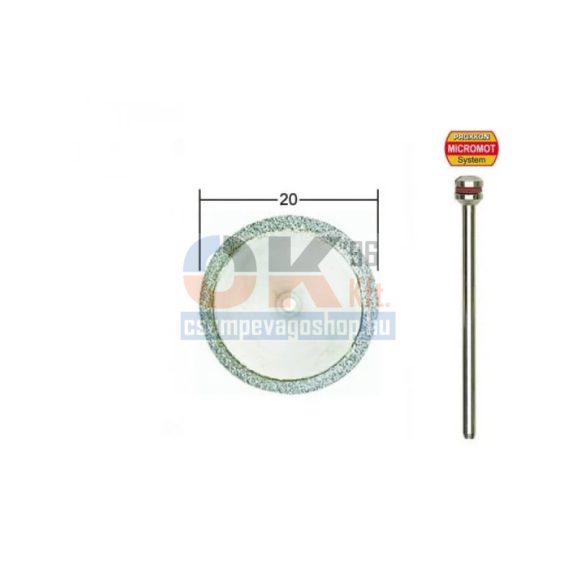 Proxxon gyémánt vágótárcsa befogópatronos géphez 20x0,6mm (prx28840)