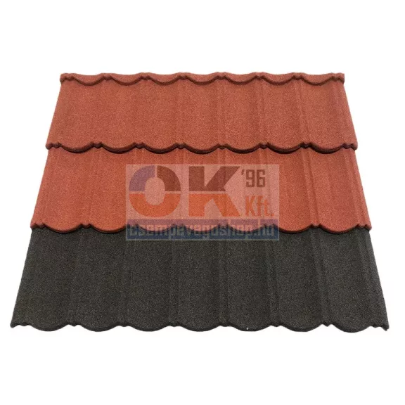 DREPA BONDrose kőzúzalékos, modulos cserepes lemez 1db (roofbond-rose)