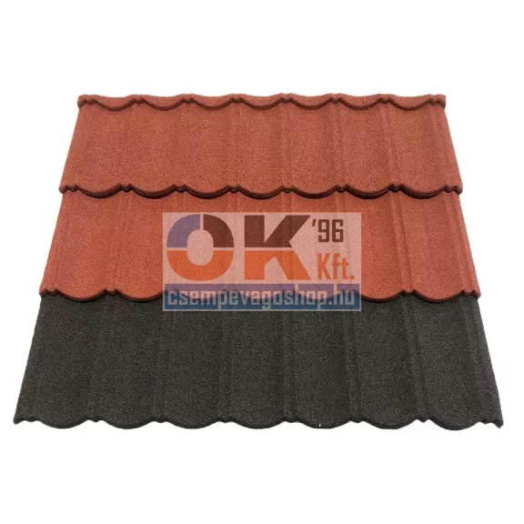 DREPA MILANOrose kőzúzalékos, modulos cserepes lemez 1db (roofmilano-rose)