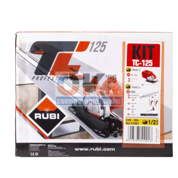 Rubi TC-125 elektromos körfűrész készlet (gép+sín) (ru51901k)