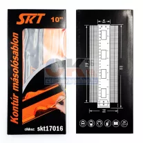   SKT profilmásoló, konturmásoló sablon 25× 6 cm állítási lehetőség (skt17016)