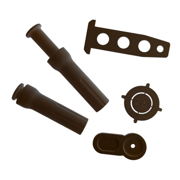 SKT17 burkolható törülközőtartó rejtett, fekete 3 db / csom. (skt1751-fkt3)