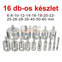   SKT 210 Basic vizes gyémántfúró készlet 16 db-os (skt21016)