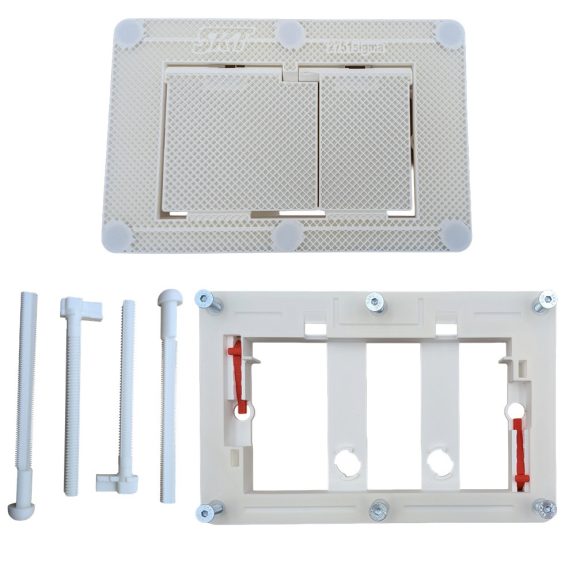 SKT27 rejtett burkolható SIGMA WC nyomólap, fehér (skt2751sigma)