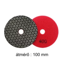   SKT gyémántszemcsés polirozótárcsa P400 D100mm száraz (skt415m400)