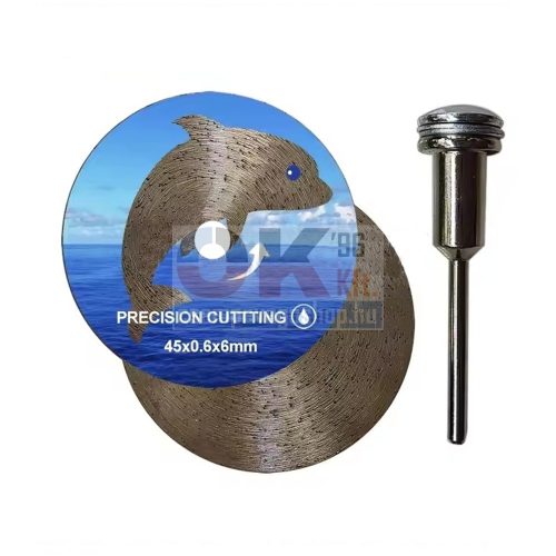 SKT 511 mini gyémánttárcsa, 40×0,6× 6mm/1db + tengely (skt511040T)