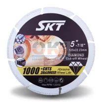   SKT 513 gyémántszemcsés fémvágó tárcsa 125×22,2mm (skt513125)