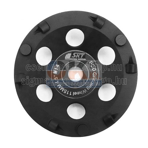SKT PCD gyémánt csiszolótárcsa, epoxi ragasztó anyagok eltávolításához 115mm (skt544115)
