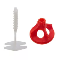   SKT 60 Csavaros lapszintező, 100db FEJ + 100db TALP, 2mm  fuga, 6-20mm laphoz (skt6012cs9)