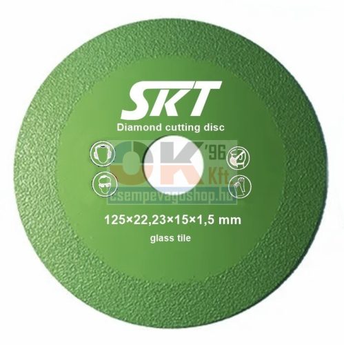 SKT 624 gyémánt üvegvágó tárcsa 125×22,2×1.5 mm (skt624h125)