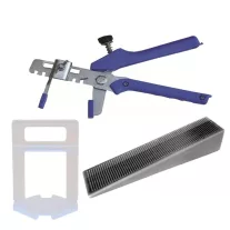   SKT71 ÉKES lapszintező, 100db ÉK + 100db TALP +1db FOGÓ 1mm fuga 14-24mm (skt7111cs10)